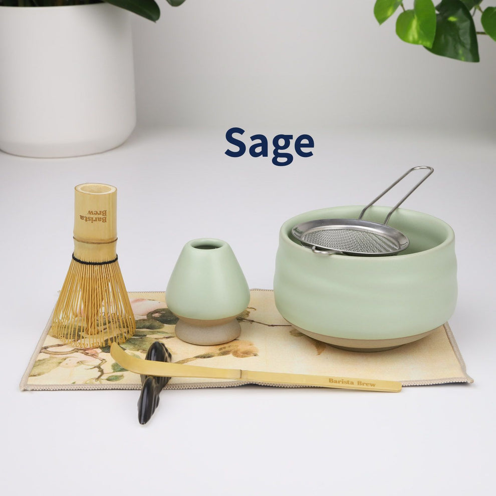 Matcha 7-Piece Complete Set - Artisan Handcrafted Bamboo Chasen ...