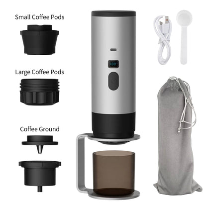 Self-Heating Portable Electric Espresso Machine