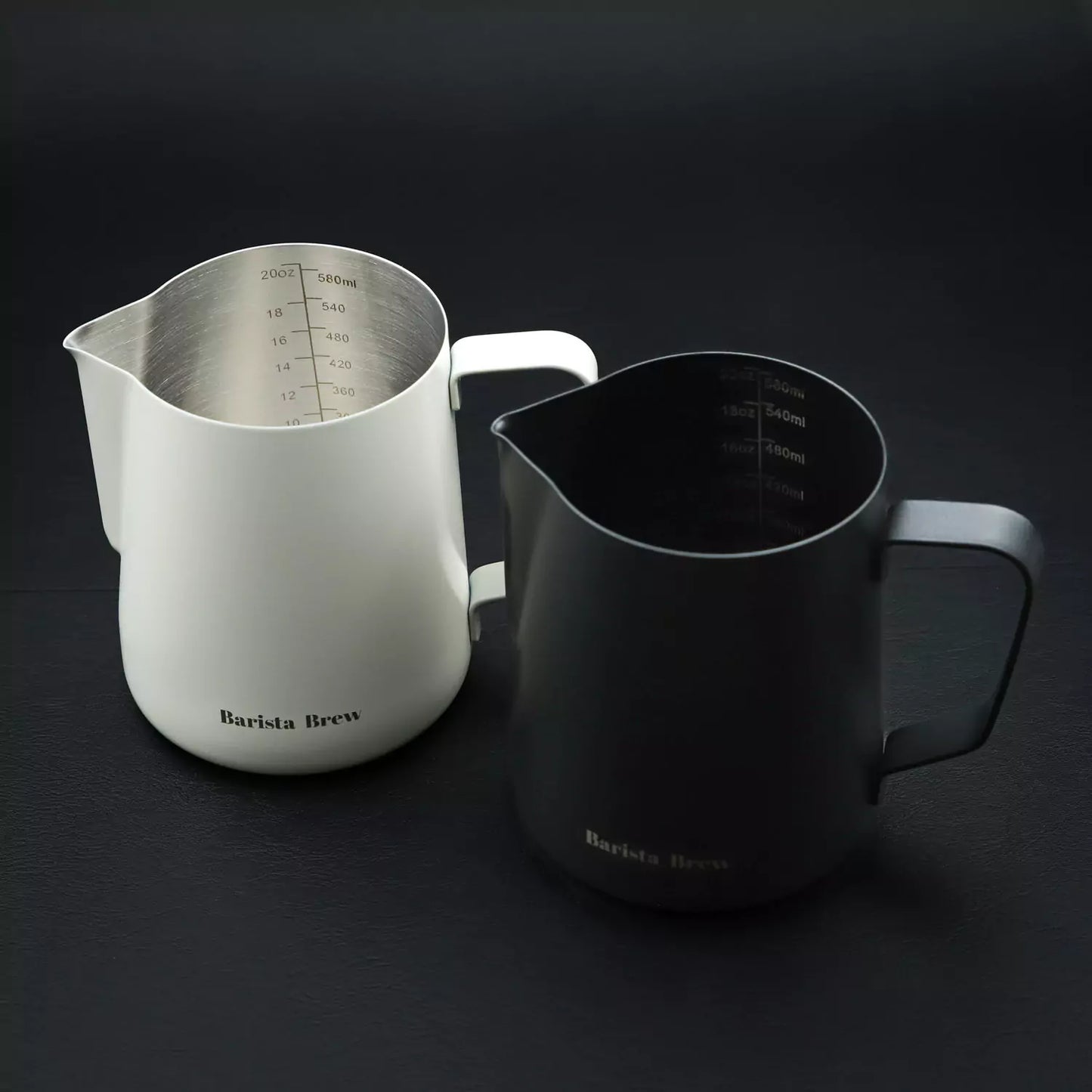 Latte Art Pro Milk Frothing Pitcher with Measurements