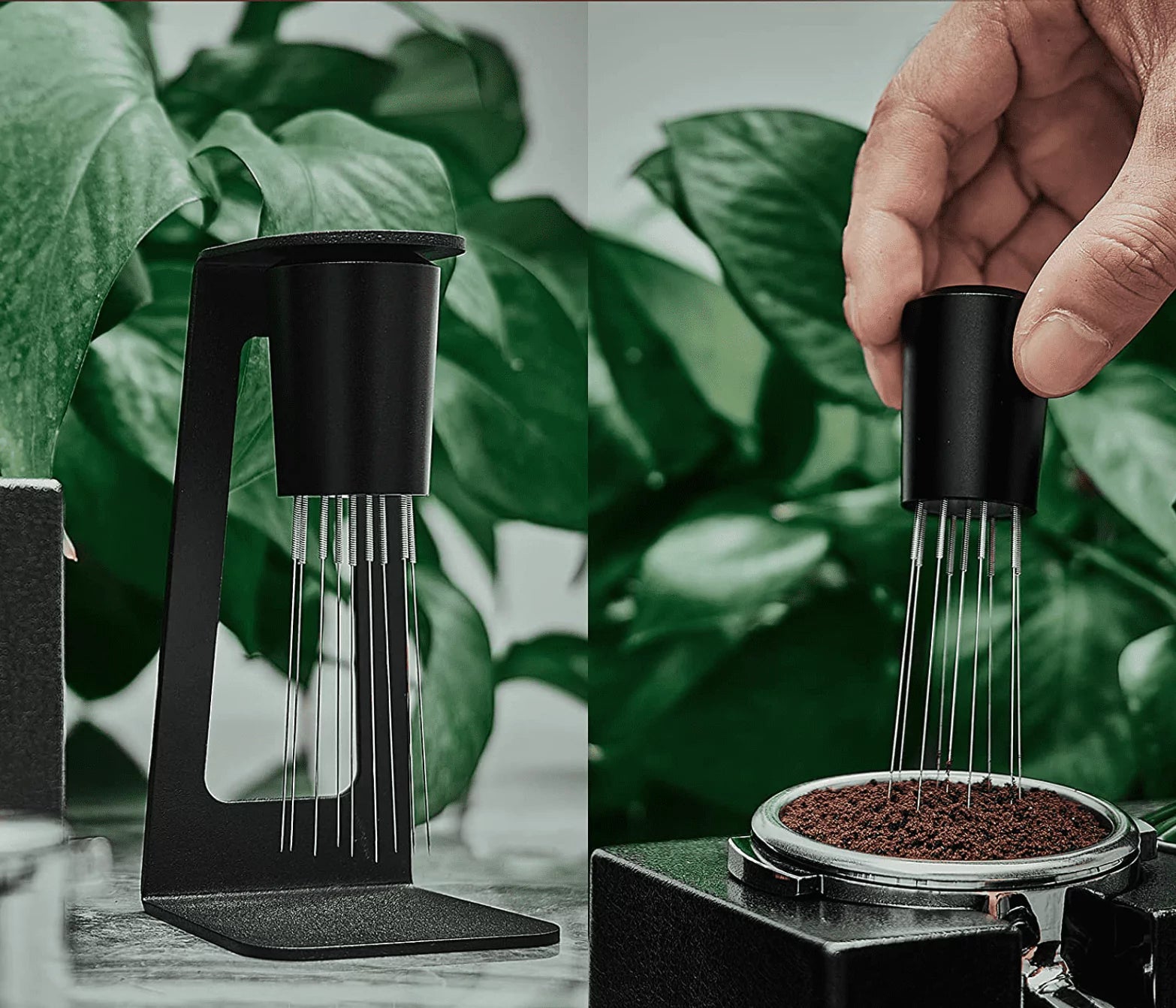 WDT Tool Coffee, Distributore di Aghi per Caffè, con 6 Aghi Sottili da 0,4 mm, Agitatore per Caffè Espresso in Legno, Espresso Strumento per Mescolareper Mescolare il Caffè (marrone chiaro WDT Tool Coffee, Distributore di Aghi per Caffè, con 6 Aghi Sottili da 0,4 mm, Agitatore per Caffè Espresso in Legno, Espresso Strumento per Mescolareper Mescolare il Caffè (marrone chiaro
