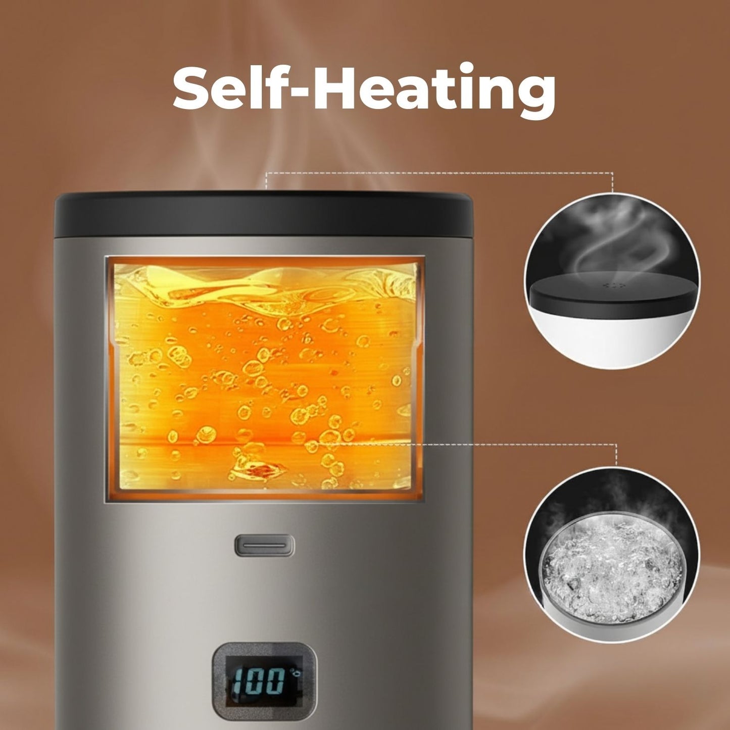 Self-Heating Portable Electric Espresso Machine